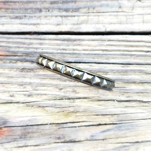 Unisex, JUNK JEWELRY, Antiqued Gold, Studded, Bangle, Bracelet